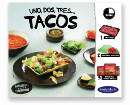 Santa Maria - Uno Dos Tres Tacos - aktiveringskampagne - topskilt